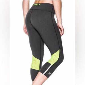 Under Armour Women's Phantom Gray UA Stretch Woven Armour Vent Capris‎ Size SM P